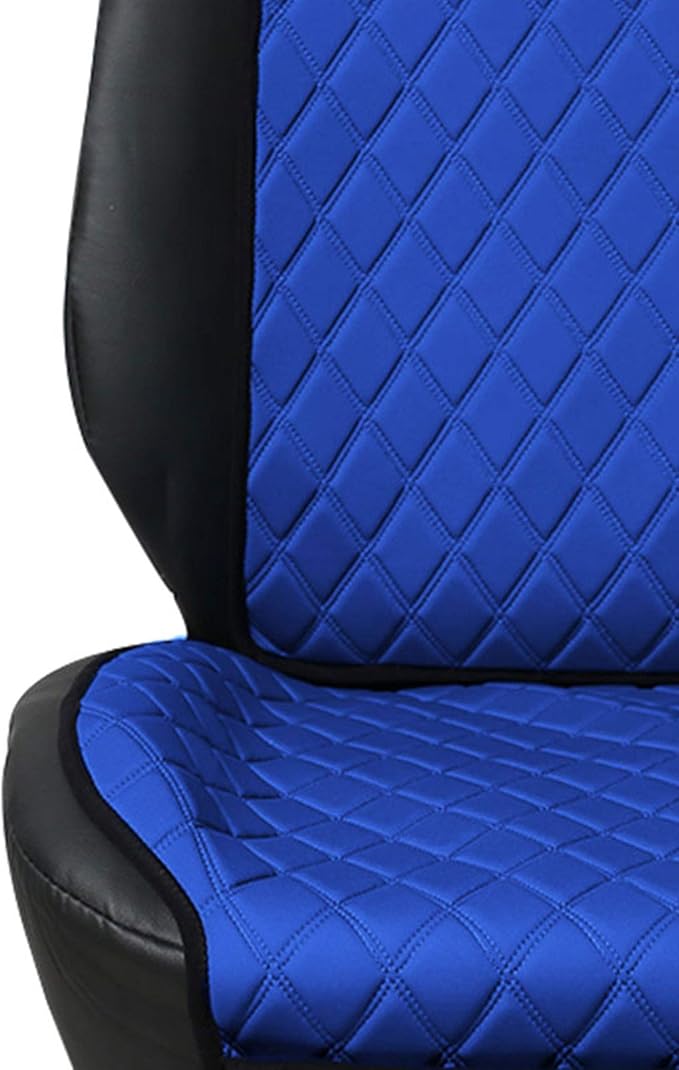 FH Group Car Seat Cushion – Neosupreme Single Front Seat Cover with Front Pockets, Airbag Compatible, Universal Fit Car Seat Cushion for Driver or Passenger Seat, SUV, Truck, Sedan & Van – Blue - Image 3