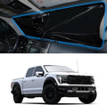 Windshield Sun Shade Umbrella for 2021-2026 Ford F150 F-150 | Full covered for windshield, Block UV Rays, Heat Reduction, Easy to install, Durable & Fold Up Small by YYCKE