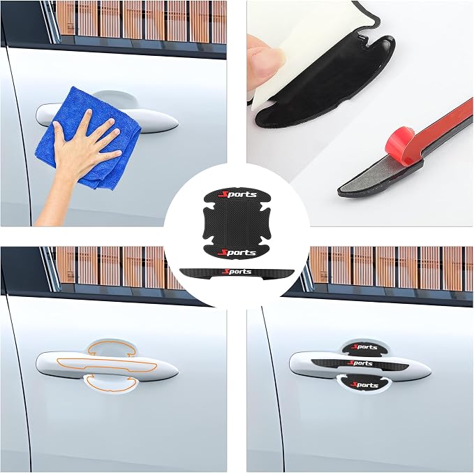 8PCS Car Door Protector,Sports Car Door Handle Protector,Sports Car Door Handle Scratch Protector,Universal CCar Door Edge Protector Fit Most Cars,SUVs,Trucks - Image 7