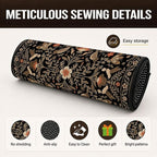 Car Trunk Mat for SUV, 31"x47" Dark Vintage Floral Cargo Liner Protector | All Weather Universal Cargo Liners for Dogs, Car Accessory for SUVs/Sedan/Wagons, Durable Non-Slip Washable Rear Cargo Mat - Image 3