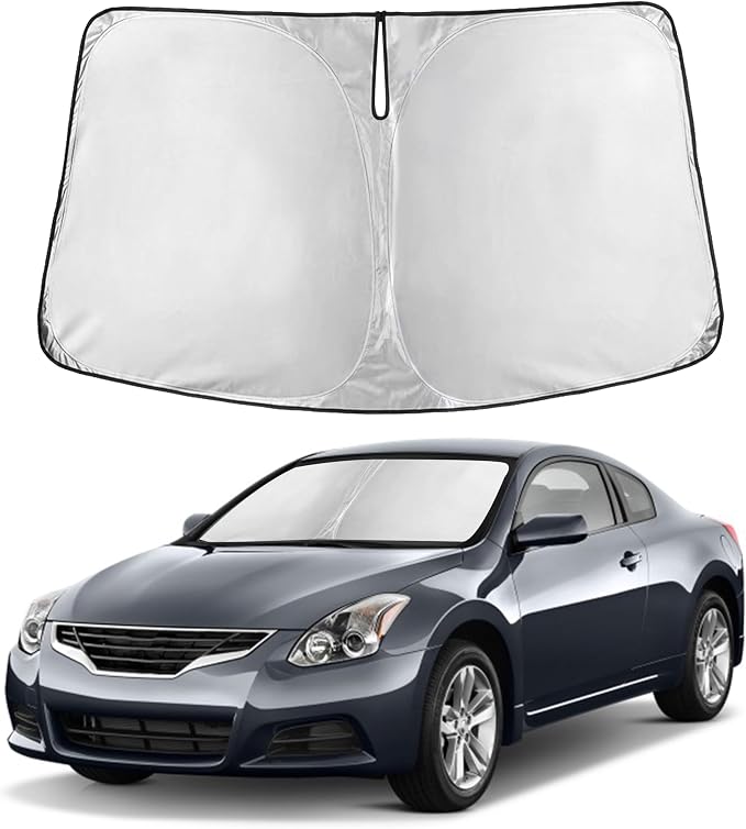Autovir Windshield Sun Shade Fit for 2007-2010 2011 2012 Nissan Altima | Sunshade, Front Car Window Shades Sun Visor, Blocks UV Rays & Heat, Car Accessories by Autovir