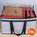 Bodaon Insulated Food Delivery Bag, XXX-Large, Grocery Bags, Grey, 1-Pack | Grocery Tote Insulation Bag for Catering/Drivers for Hot and Cold Meal, Pizza Warmer, Cooler Bag, Food Warmers for Parties - Image 4