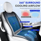 [2026 Upgrade] Cooling Car Seat Cover Ventilated Seat Cushion Summer Driving 12V-24V Ventilated Car Seat Cushion with 2 Powerful Turbo Fans with 3-Speed Adjustable Universal Fit Most Car-Slight Grey - Image 8