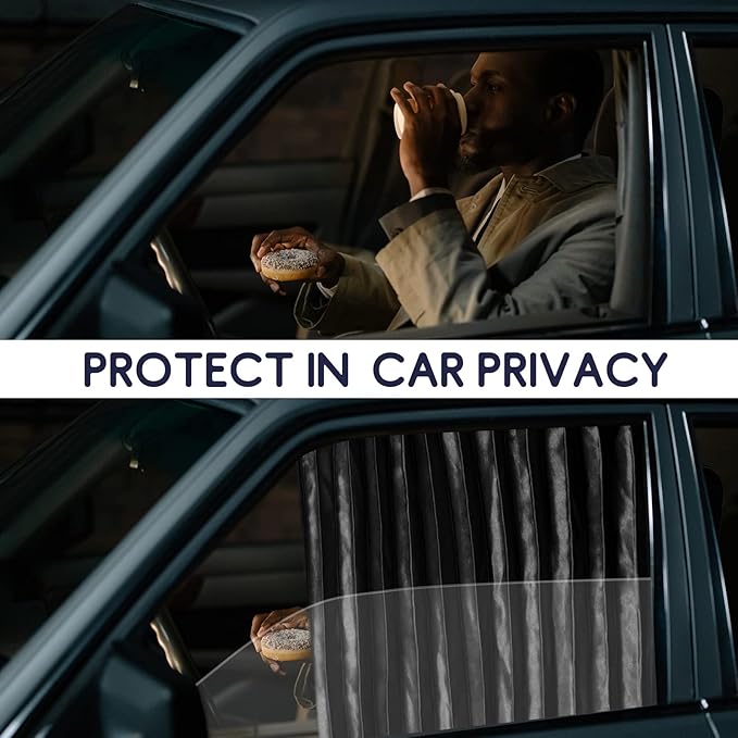 ZATOOTO Car Magnetic Side Window Sun Shades, Car Sunshades Curtains, 2 Pack | Privacy, UV‑Block, Heat Insulation, Metal Frame Fit, Camping, Sleeping,Travel, Baby Safety, and Daily Use, Easy to Install - Image 5