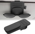 BFXM Sunglass Holder for Car and Truck Sun Visor Organizer Car Accessories | Sunglasses Holder Eyeglass Hanger Clip, Cars Sun Visor Ticket Card Holder Clip, Magnetic Leather Holder for Car Visor by BFXM