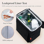 Lifewit Car Trash Can with Lid, Garbage Bag Hanging, Trash Bin, 2 Gallon | Leakproof, Waterproof, Tissue Holder, Adjustable Straps, Magnetic Snaps, Automotive Interior Accessories, Black - Image 6