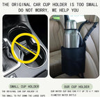 Large Car Cup Holder Expander Water Bottles, Big Drinks Holder Bag(Brown) | Fits Large 24/36/40/46oz Water Bottles,- Universal Auto Vehicle for Cars, SUV & Truck RV's golf-carts - Image 2