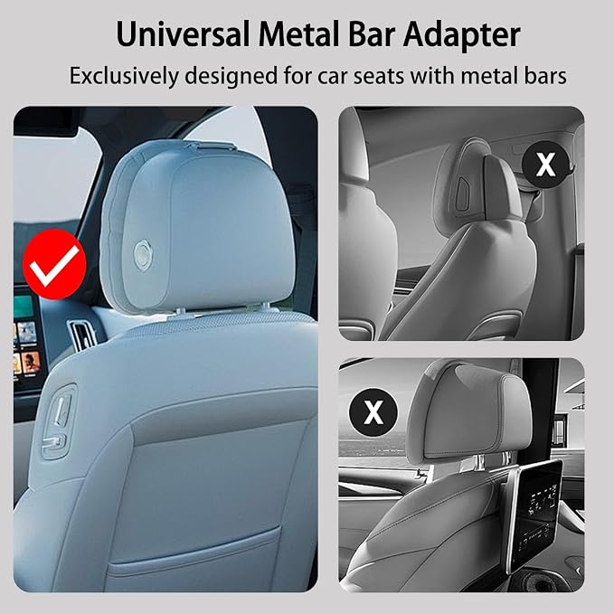Large Foldable Backseat Tray Table, Car Laptop Desk with Cup Holder, Back Headrest Passenger Food Tray, Phone Tablet Holder, Multifunctional Travel Desk, Car Essentials for Kids & Long Road Trips - Image 8