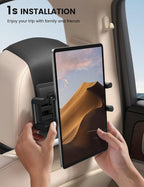 Lamicall Tablet Holder for Car Headrest - [Thick Case Friendly] | 360° Rotation, Car Tablet Mount for Backseat, Road Trip Essentials for Kids, for iPad Pro, Galaxy, Fire HD, 6.1-13" Tablets - Image 6