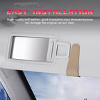 Magnetic Leather Car Visor Sunglass Holders, Beige | flip-open design, holds eyewear tickets or cards, tool-free mounting, fits most cars and trucks, car interior accessories - Image 6