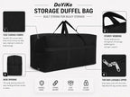 DoYiKe Canvas Storage Duffle Bag, Duffel Bag for Travel Black 60L - Image 4