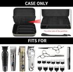Barber Case for Hair Clippers, for Wahl, for Ufree and for Andis, Case Only | Trimmer Tools Storage Organizer, Easy-Clean PU Interior, for Barbers/Stylists/Pet Groomers, Travel/Home/Salon Use, Black - Image 2