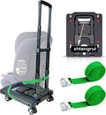 Car Seat Dolly for Airport, Green | CarSeat Roller Cart Wheels for Airplane,Car Seat Travel Cart Carrier with Straps,Foldable Luggage Trolley Hand Truck by zhtangrui