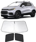 3PCS Car Window Shades Front Windshield Sun Shade Foldable Window Shade Custom Fit for 2013-2023 Che-vrolet Che-vy Trax Car Shades for Front Windows Anti-UV Rays Block Heat by FannycCargoCover