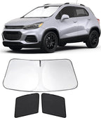 3PCS Car Window Shades Front Windshield Sun Shade Foldable Window Shade Custom Fit for 2013-2023 Che-vrolet Che-vy Trax Car Shades for Front Windows Anti-UV Rays Block Heat by FannycCargoCover