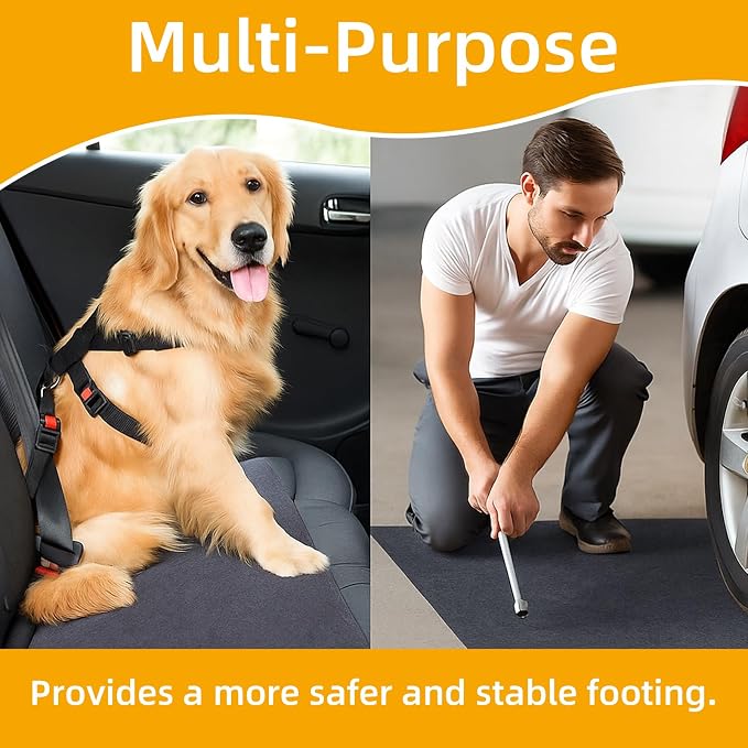 Cuttable Cargo Liner Mat 60" x 72" Universal All-Weather Trunk Protection Dog Seat Cover Cut-to-fit Machine Washable Protects Vehicle Interior for SUV Trucks Vans and Cars - Image 6
