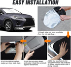 D-Lumina Windshield Sun Shade for 2015-2021 Le‘xus NX NX300h/NX300/NX200t Accessories, Front Window Sunshade Sun Visor Protector Block UV Rays Heat, Foldable 2 Layers 210T Material - Image 5