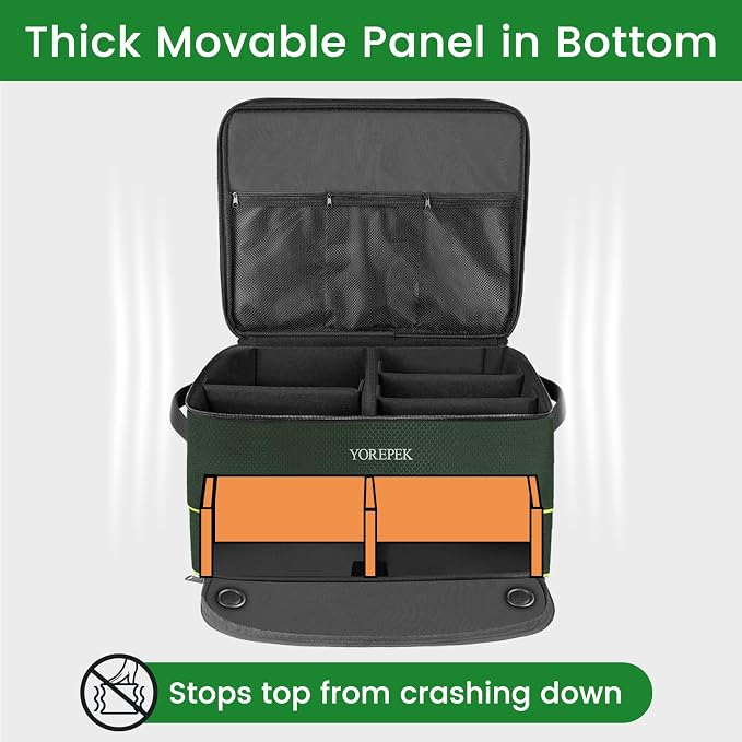 YOREPEK Golf Gifts for Men, 2 Layer Golf Trunk Organizer for 2 Pair Shoes | Waterproof Car Trunk Locker with Separate Ventilated Compartment for Balls, Tees, Clothes, Gloves, Birthday Gifts for Golfers - Image 5