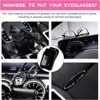 Ohleats Sunglasses Holder for Car Sun Visor, US Flag Metal Auto Eyeglass Hanger Clip, Multi-Function Ticket Card Clip Eyeglasses Mount, Truck Car Accessories for Men Women (Black) - Image 6