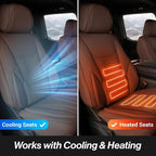 Coverland Premium Custom Fit Truck Car Seat Covers Full Set Seat Waterproof | Airbag Compatible Non-Slip Seat Cover for 2004-2008 Ford F150 SuperCrew Cab [Dark Brown - Size Chart X82] - Image 5