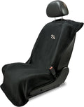Seat Armour Black Car Seat Towel Cover – Soft, Machine Washable & Absorbent Seat Protector – Quick Install, Multipurpose Vehicle Seat Cover for Workout, Beach, Travel – Universal Fit by SeatArmour