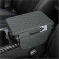 Stacool Upgraded Car Center Console Cover,Microfiber Leather Car Armrest Cover Cushion with 2 Storage Bags,Universal Car Armrest Storage Box (Gray) by Unknown
