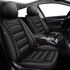 IKABEVEM Car Seat Covers for Nissan Murano 2007-2025 2026, 2-Pack Front | Luxury Fuax Leather, Waterproof, Airbag Compatible, Easy to Install, Scratch‑Resistant Seat Protection, Black by IKABEVEM
