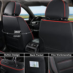 Coverado Car Seat Covers, Front Covers for Cars, Car Seat Cover Front Seats, Car Seat Protector Waterproof, Leather Cushion, Universal Interior Covers Seat Protectors for Most Cars - Image 3