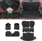 Floor Mats Set for 2023 2024 2025 2026 Honda CRV Gas | with Lower Deck Non-Hybrid Trunk Mat Cargo Mat Liner TPE All Weather Back Seat Cover 2024 CR-V Accessories by Thinzyou