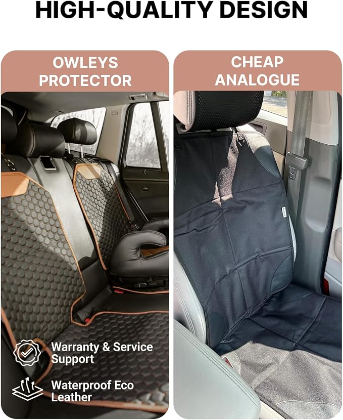 Set Seat Back Organizer & Car Seat Protector Hexy Waterproof & Non-Slip Protector for Child Car Cushion for Leather and Fabric Seats (Hexy Set 1) - Image 6
