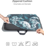 Lap Desk – Laptop Lap Desk with Cushion for Bed, Couch or Floor, Fits up to 17" Laptop, Built-in Slot, Non-Slip PVC Leather Top, Portable & Lightweight – Home Office, Istudyniture (Large, Waves) - Image 5