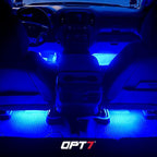 OPT7 Aura Pro Multicolor Interior SUV & Van Lights w/App & Remote, 6PC Kit | Extended Interior Lighting, RGB Ambient Footwell Glow, Full SUV Coverage, Sound Sync, 3-Row Car Decor, 12V LED Strips - Image 9