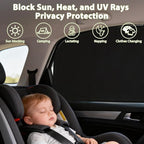 New 4 Pcs Car Side Window Shades,Car Window Covers,Privacy Curtains,Block Light, Insulate Against Heat, and Shield Against Ultraviolet Rays,Easy Installation for Any Household Vehicle - Image 4