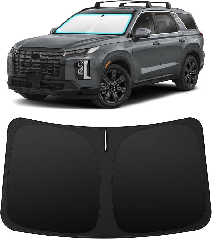 INSAUTO Custom Fit Windshield Sun Shade for Hyundai Palisade 2020-2026 | Foldable Front Window Sunshade Car Accessories, UV & Heat Reflector, Keeps Interior Cool, Includes Storage Bag by INSAUTO