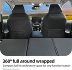 Lolcar Rav4 Seat Covers for Toyota RAV4 2019 2020 2021 2022 2023 2024 2025 LE,XLE,XLE Premium,Limited,Car Seat Cover for Trucks SUV,Leather Seat Cushion Full Set,Faux Leather (Grid Black) - Image 5