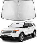 EcoNour Windshield Sunshade Compatible for Ford Explorer 2011-2017 2018 2019, Sun Visor for Front Windshield & Window Sun Shade Cover, UV Heat Blocker & Protector, Car Accessories by EcoNour