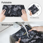 BALEINE Extra Large Storage Tote with Zippers & Carrying Handles, Heavy-Duty Oxford Fabric Moving Bags for Laundry, Space Saving, Storage, Grey Camouflage - Image 2