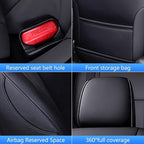 TTX LIGHTING Custom Fit Seat Covers for Hyundai Tucson 2022 2023 2024 Hybrid -Faux Leather Full Set Compatible Airbag Car Seat Protector Black（Just for Hybrid ONLY - Image 7