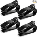 4 PCS Sunglass Holder for Car Sun Visor, Vehicle Interior Visor Eyeglasses Hanger with Sponge Pad, One-Handed Operation Sun Shade Glasses Organizer for Car SUV Truck by Unknown