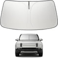 Proadsy Custom Fit 2022-2026 Rivian R1S Windshield Sun Shade, Blocks Heat | 240T Heat Shield, Drops Temp 54°F, Blocks 99% UV, Prevents Dashboard Cracking, Summer Parking & Beach Trips, Easy Twist-Fold by Proadsy