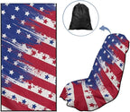 SEANATIVE Retro US Flag Car Seat Towel Covers with Storage Bag Seat Post Workout Sweat Washable Cover for Car Towel for Dog Pet Workout Outdoor Sport Activities - Image 5