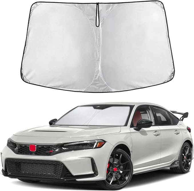 EcoNour Windshield Sunshade Compatible for Honda Civic 11th Gen 2022-2026 | Including LX, Sport, EX, Touring, and Si Window Sun Shade Cover, UV Heat Blocker & Protector, Car Accessories by EcoNour