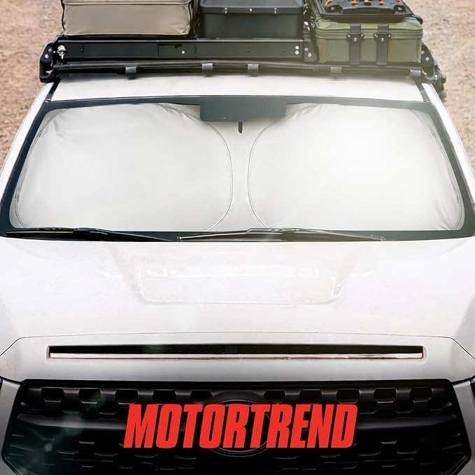 Motor Trend Windshield Sun Shade for Toyota Tundra - Tundra Accessories 2007-2021 - Custom Fit Sun Shade for Car Windshield - Automotive Toyota Truck Window Sunshade Cover for Interior Protection - Image 9