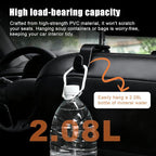 Purse Hook for Car, 4 PCS Car Purse Hook Headrest Hooks, 360° Rotatable Back Seat Storage Organizer, Universal Vehicle Seat Hanger for Purses, Handbags, Grocery Bags, Water Bottles, Black - Image 4