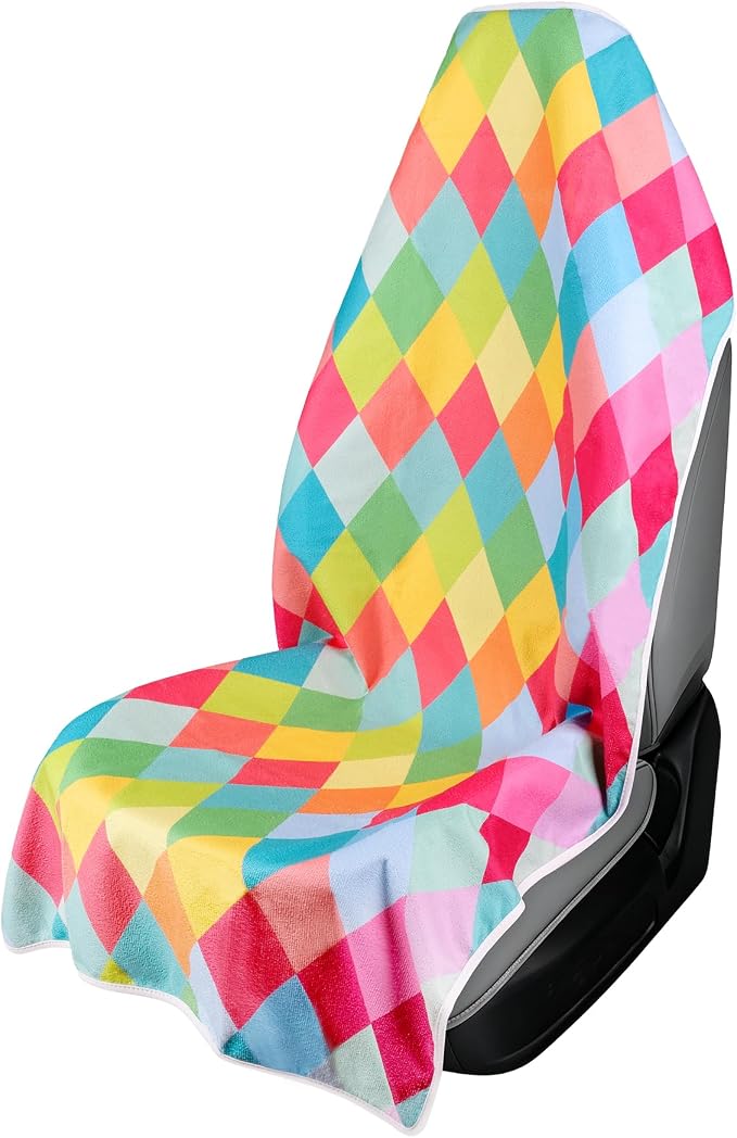 Waterproof Car Seat Cover Towel | Sweat-proof, Universal Fit for SUV & Truck, For Gym, Yoga, Pets, Beach, Non-Slip, Microfiber Fabric, Machine Washable by DREAMANIA