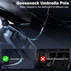 Car Windshield Sunshade Umbrella – Sun Shade for car Windshield Blocks UV Rays & Heat, Keeps Interior Cool, Foldable Sun Visor Cover with Universal Fit for Front Windows(56" L x 31" W) - Image 4