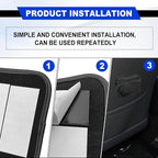 Car Seat Side Storage Pocket/Multi-Pocket Centre Console Storage Box, Car Seat Side Pocket Organizer, PU Leather Pouch Bag (Black) - Image 4