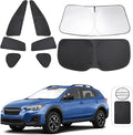 TINGLU Window Shades for Subaru Crosstrek 2018-2023 Accessories Car Side Full Windows Rear Triangular Windshield Sun Shade Sun UV Rays & Privacy Protection for Camping,Napping,and Relaxing 8PCS by TINGLU