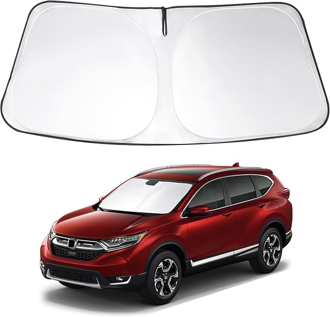 Windshield Sun Shade Sunshade for 2017-2022 Honda CRV CR-V | Full covered for windshield, Foldable & Durable, Block UV Rays, Reduce Heat, Easy to install, Keeps Car Cooler by LHFLIVE