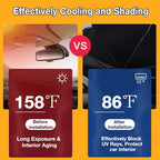 CHILL·TEK Pink Eyelash Car Windshield Umbrella, Hello Gorgeous Sun Shade Umbrellas for Car Front Window, Block UV Rays Foldable Windshield Umbrella Sun Visor Protector-Keep Car Cool for Most Vehicles - Image 6